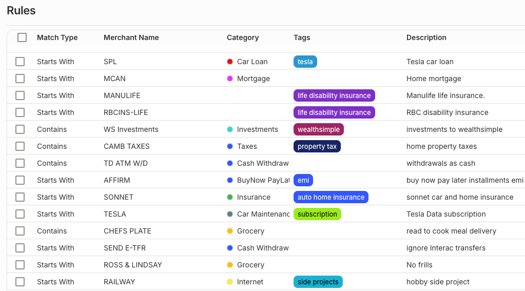 Creating custom merchant rules in Zen Expenses to automatically sort personal expenses into the right category